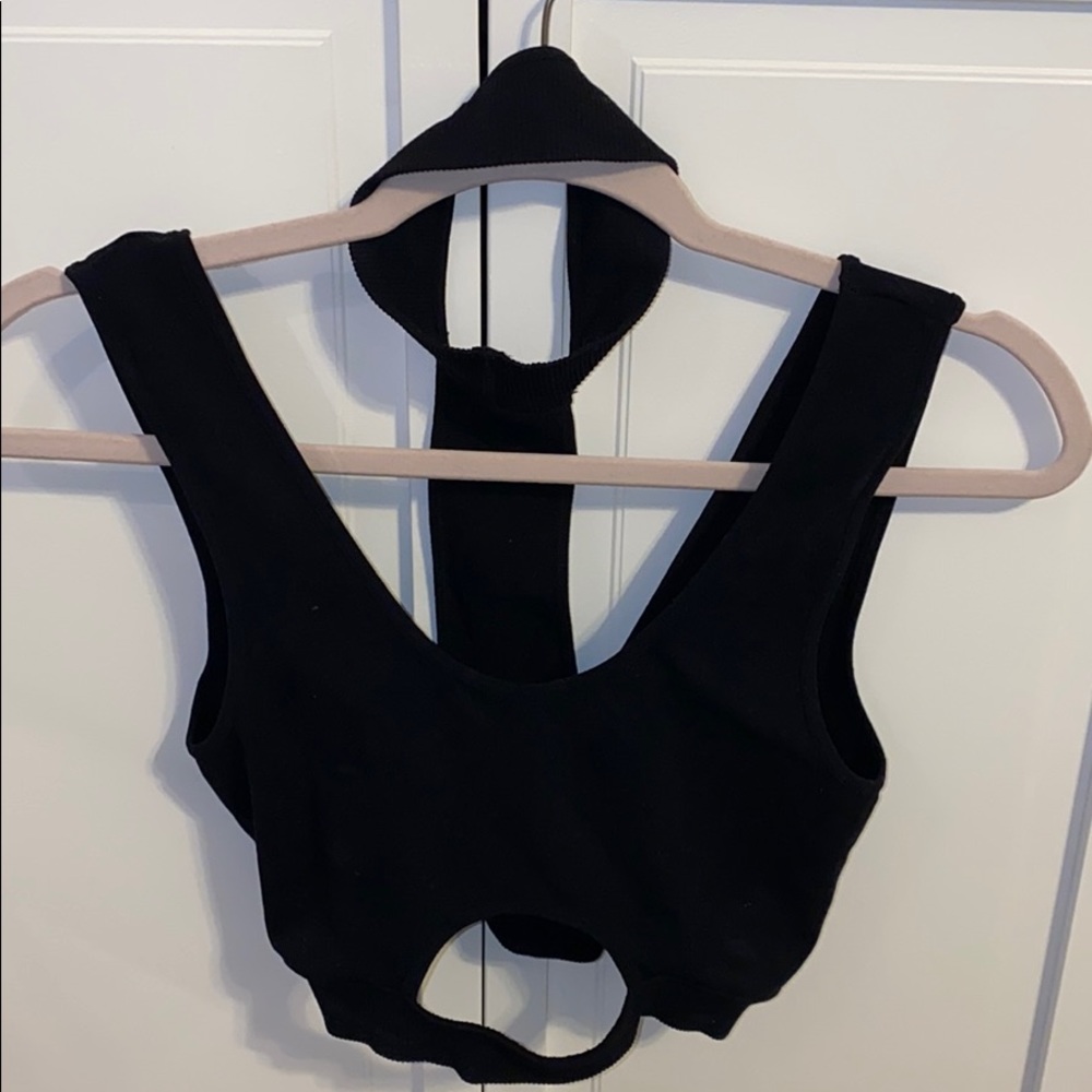 Black crop top